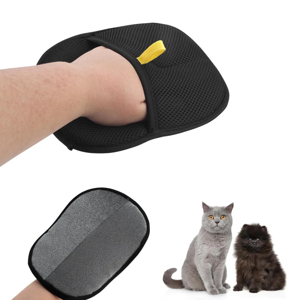 Reusable Pet Hair Grooming Gloves
