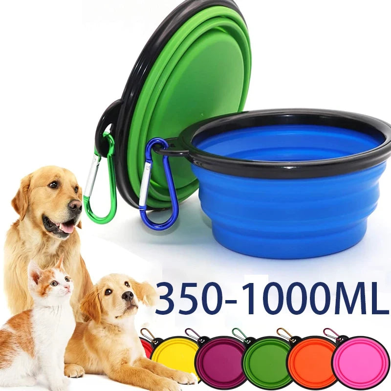 Portable Folding Silicone Pet Feeder