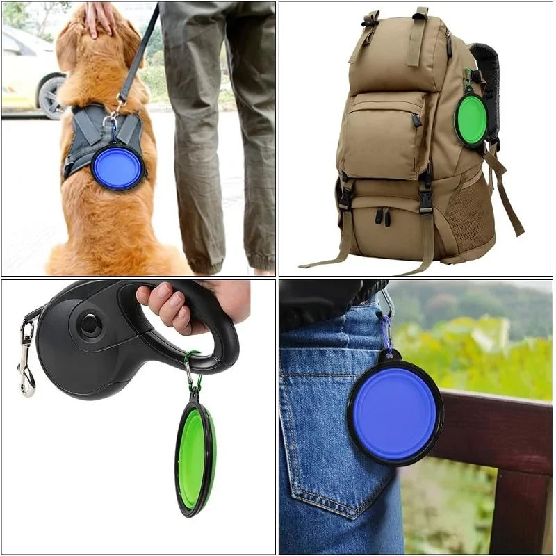 Portable Folding Silicone Pet Feeder