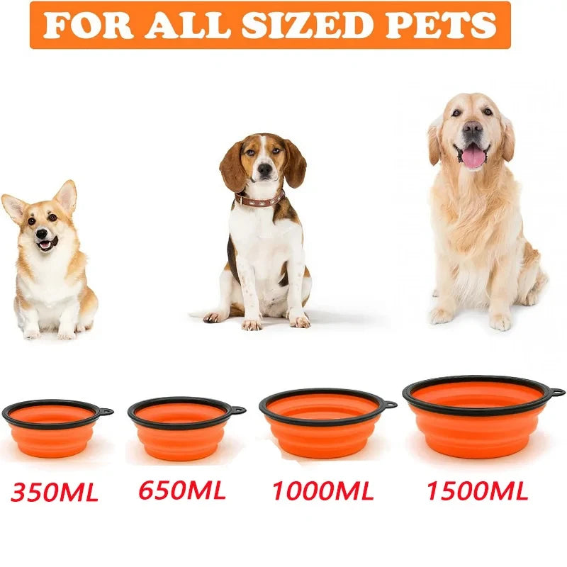 Portable Folding Silicone Pet Feeder