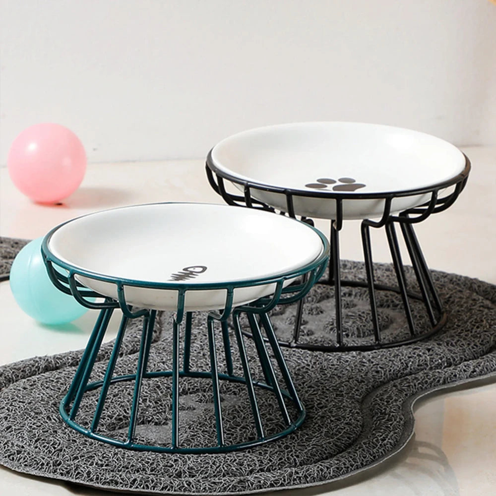 Elevated Ceramic Pet Feeder