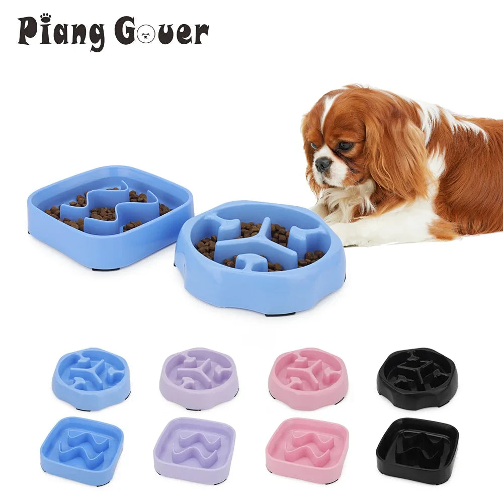 Anti-Choke Slow Feeder Pet Bowl