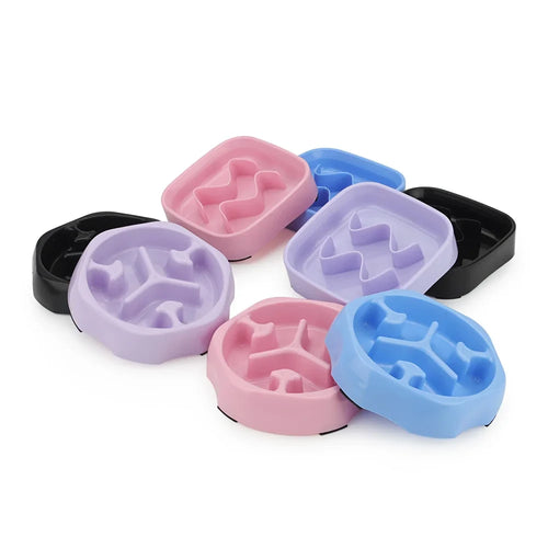 Anti-Choke Slow Feeder Pet Bowl